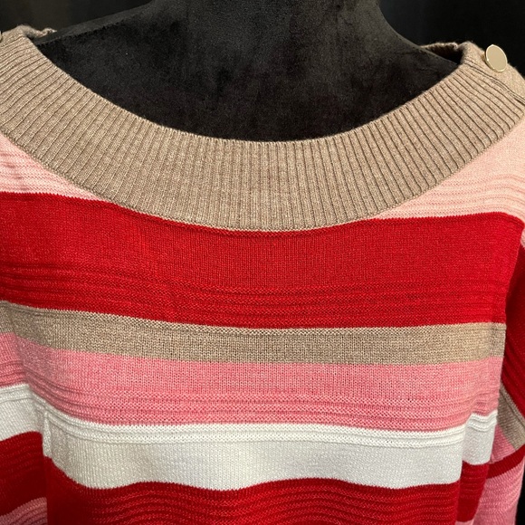 NY&CO Multicolored Long Sleeve Sweater - Picture 2 of 7